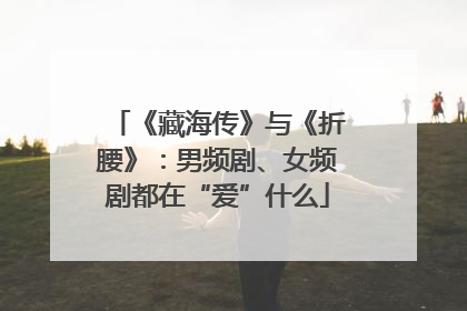 《藏海传》与《折腰》：男频剧、女频剧都在“爱”什么