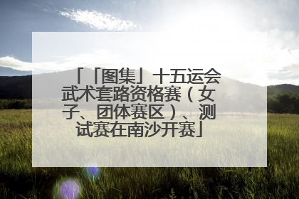 「图集」十五运会武术套路资格赛（女子、团体赛区）、测试赛在南沙开赛