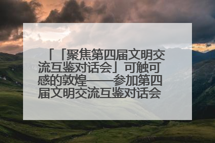 「聚焦第四届文明交流互鉴对话会」可触可感的敦煌——参加第四届文明交流互鉴对话会的外宾参观上元市集