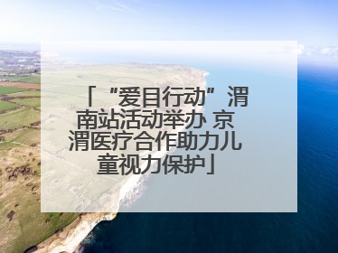 “爱目行动”渭南站活动举办 京渭医疗合作助力儿童视力保护
