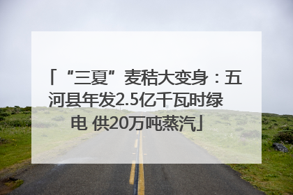“三夏”麦秸大变身：五河县年发2.5亿千瓦时绿电 供20万吨蒸汽