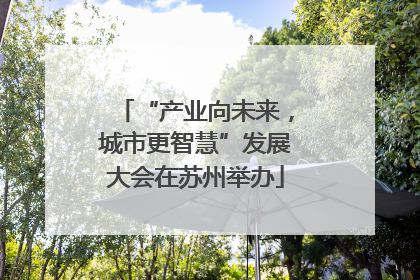 “产业向未来，城市更智慧”发展大会在苏州举办