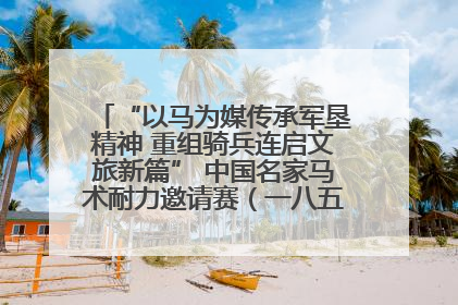 “以马为媒传承军垦精神 重组骑兵连启文旅新篇” 中国名家马术耐力邀请赛（一八五团站）暨重启骑兵连活动正式启动