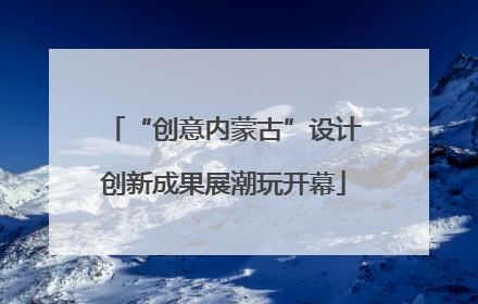 “创意内蒙古”设计创新成果展潮玩开幕