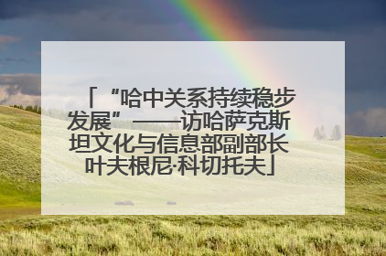 “哈中关系持续稳步发展”——访哈萨克斯坦文化与信息部副部长叶夫根尼·科切托夫