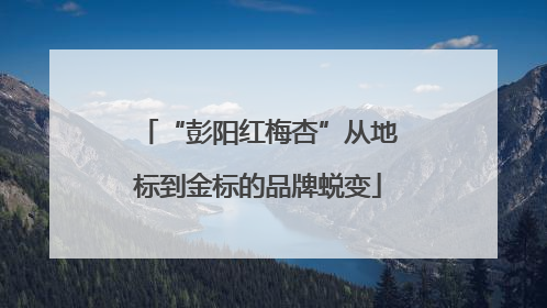 “彭阳红梅杏”从地标到金标的品牌蜕变