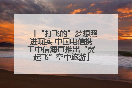 “打飞的”梦想照进现实 中国电信携手中信海直推出“翼起飞”空中旅游