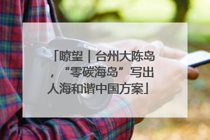 瞭望｜台州大陈岛，“零碳海岛”写出人海和谐中国方案