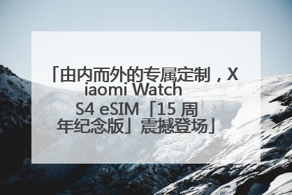 由内而外的专属定制，Xiaomi Watch S4 eSIM「15 周年纪念版」震撼登场