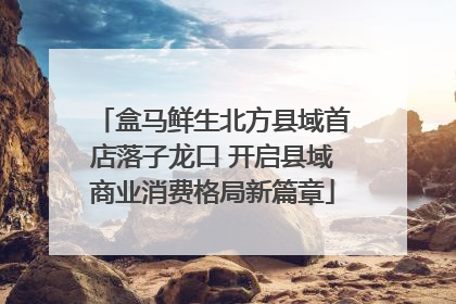 盒马鲜生北方县域首店落子龙口 开启县域商业消费格局新篇章