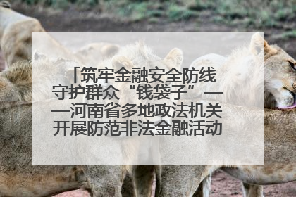 筑牢金融安全防线 守护群众“钱袋子”——河南省多地政法机关开展防范非法金融活动普法宣传活动