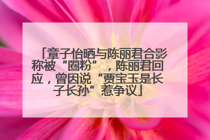 章子怡晒与陈丽君合影称被“圈粉”，陈丽君回应，曾因说“贾宝玉是长子长孙”惹争议