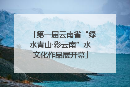 第一届云南省“绿水青山·彩云南”水文化作品展开幕