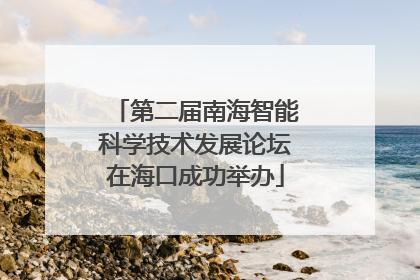 第二届南海智能科学技术发展论坛在海口成功举办
