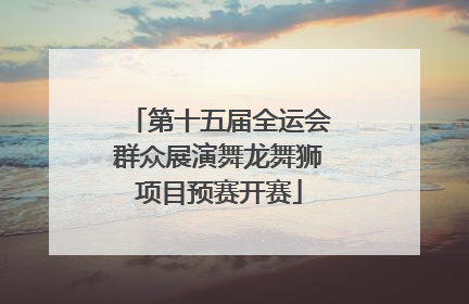 第十五届全运会群众展演舞龙舞狮项目预赛开赛