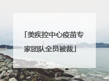 美疾控中心疫苗专家团队全员被裁