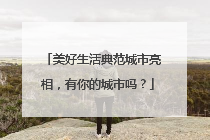 美好生活典范城市亮相，有你的城市吗？