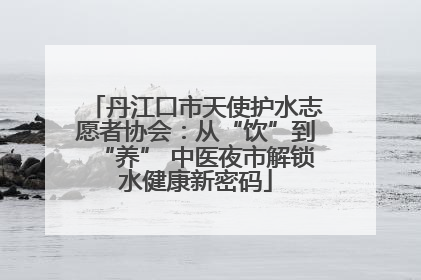 丹江口市天使护水志愿者协会：从“饮”到“养” 中医夜市解锁水健康新密码