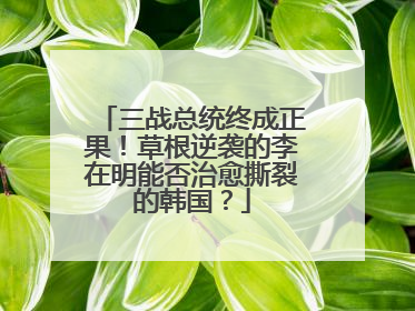 三战总统终成正果！草根逆袭的李在明能否治愈撕裂的韩国？