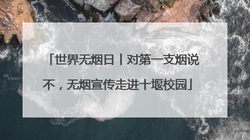世界无烟日丨对第一支烟说不，无烟宣传走进十堰校园