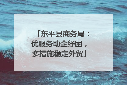 东平县商务局：优服务助企纾困，多措施稳定外贸