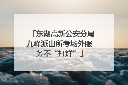 东湖高新公安分局九峰派出所考场外服务不“打烊”