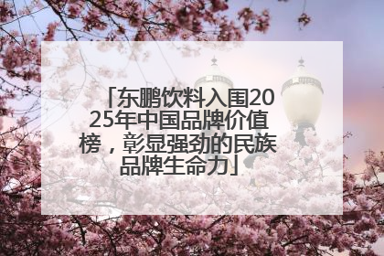 东鹏饮料入围2025年中国品牌价值榜，彰显强劲的民族品牌生命力