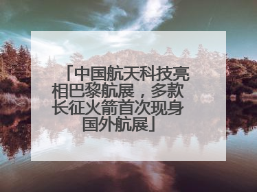 中国航天科技亮相巴黎航展，多款长征火箭首次现身国外航展