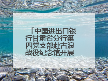 中国进出口银行甘肃省分行第四党支部赴古浪战役纪念馆开展主题党日活动