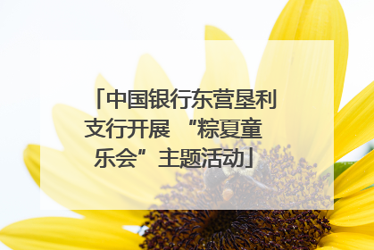 中国银行东营垦利支行开展 “粽夏童乐会”主题活动