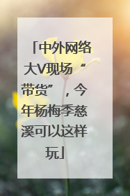 中外网络大V现场“带货”，今年杨梅季慈溪可以这样玩