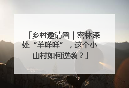 乡村邀请函｜密林深处“羊咩咩”，这个小山村如何逆袭？