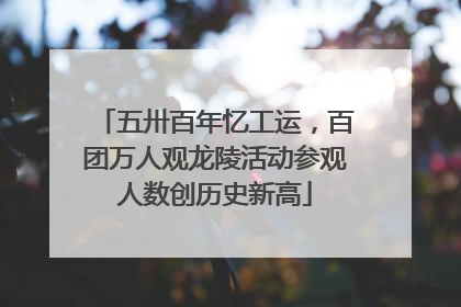 五卅百年忆工运，百团万人观龙陵活动参观人数创历史新高