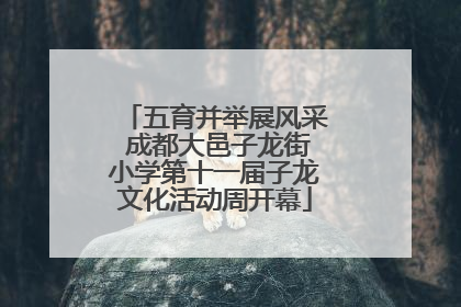 五育并举展风采 成都大邑子龙街小学第十一届子龙文化活动周开幕