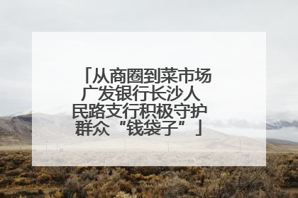 从商圈到菜市场 广发银行长沙人民路支行积极守护群众“钱袋子”