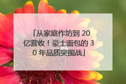 从家庭作坊到 20 亿营收！豪士面包的 30 年品质突围战