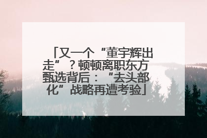 又一个“董宇辉出走”？顿顿离职东方甄选背后：“去头部化”战略再遭考验