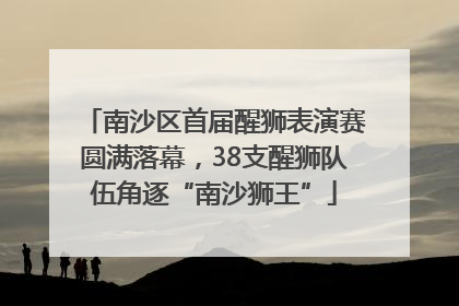 南沙区首届醒狮表演赛圆满落幕，38支醒狮队伍角逐“南沙狮王”