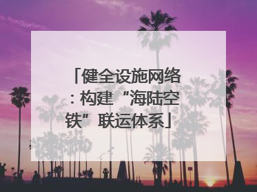 健全设施网络：构建“海陆空铁”联运体系