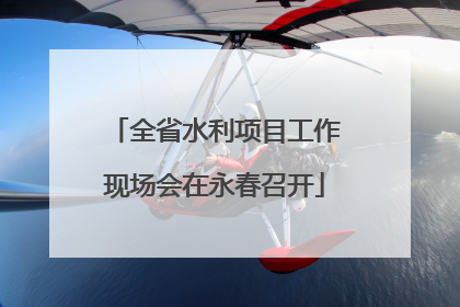 全省水利项目工作现场会在永春召开