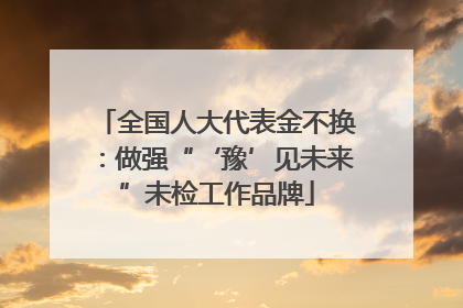 全国人大代表金不换：做强“‘豫’见未来”未检工作品牌