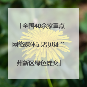 全国40余家重点网络媒体记者见证兰州新区绿色蝶变
