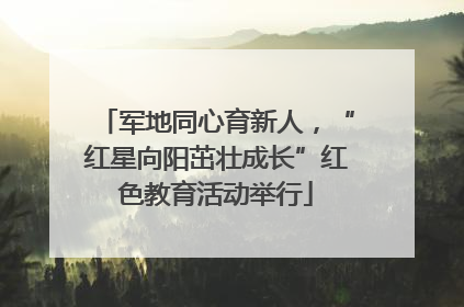 军地同心育新人，“红星向阳茁壮成长”红色教育活动举行