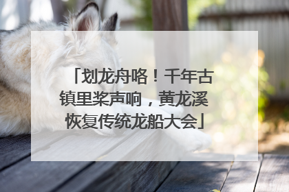 划龙舟咯！千年古镇里桨声响，黄龙溪恢复传统龙船大会