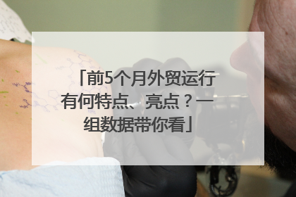 前5个月外贸运行有何特点、亮点？一组数据带你看