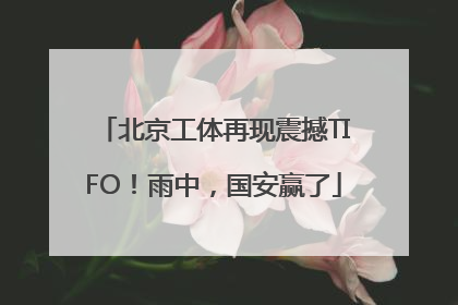 北京工体再现震撼TIFO！雨中，国安赢了