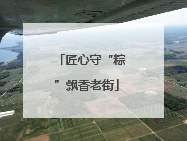 匠心守“粽”飘香老街