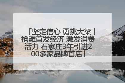 坚定信心 勇挑大梁丨抢滩首发经济 激发消费活力 石家庄3年引进200多家品牌首店