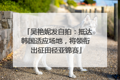 吴艳妮发自拍：抵达韩国适应场地，将领衔出征田径亚锦赛