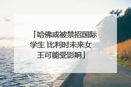 哈佛或被禁招国际学生 比利时未来女王可能受影响
